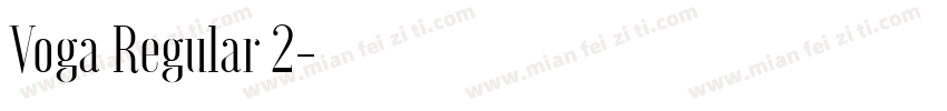 Voga Regular 2字体转换